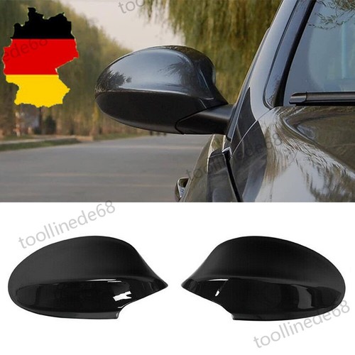 Glanz schwarz spiegelkappen - 2x,